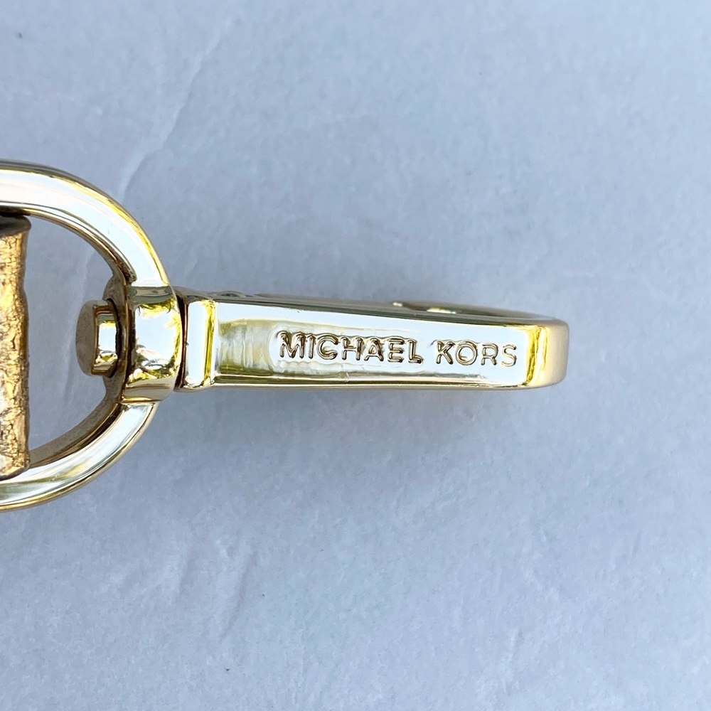 New Michael Kors Crossbody Strap Replacement Gold - Picture 3 of 4